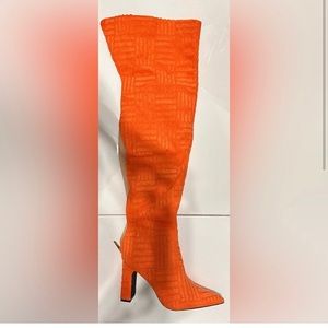 Orange boots